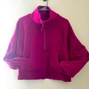 Lululemon Scuba Funnel neck Magenta M/L